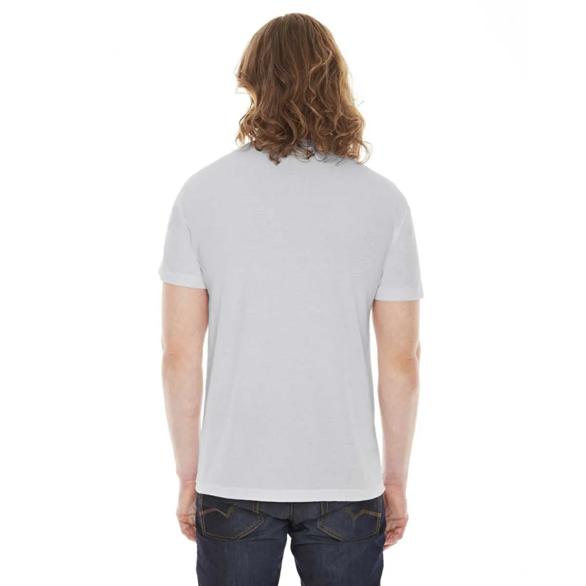 American Apparel Unisex New Silver 50/50 Short Sleeve Tee