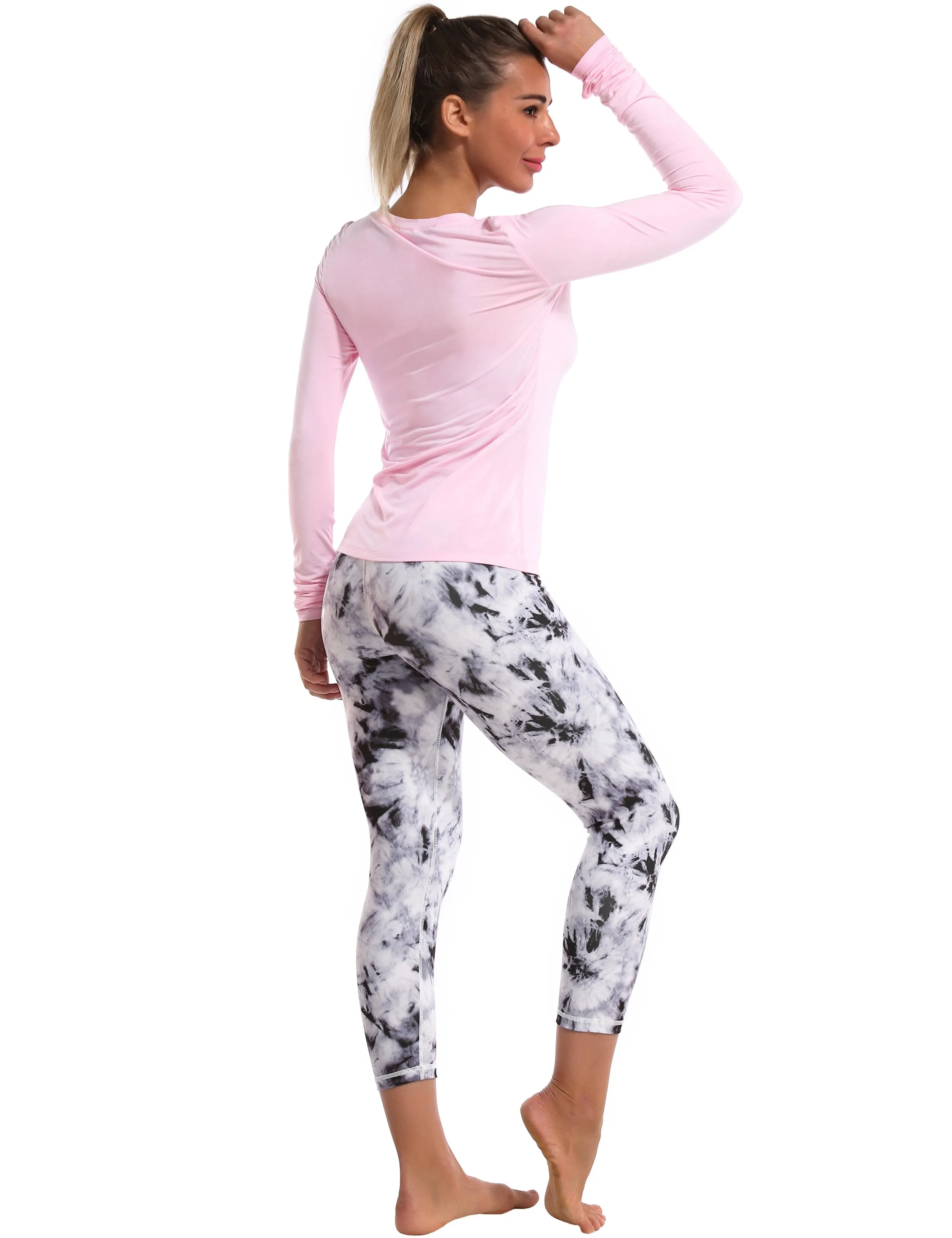 Athlete Long Sleeve Tops lightpink ins_yoga