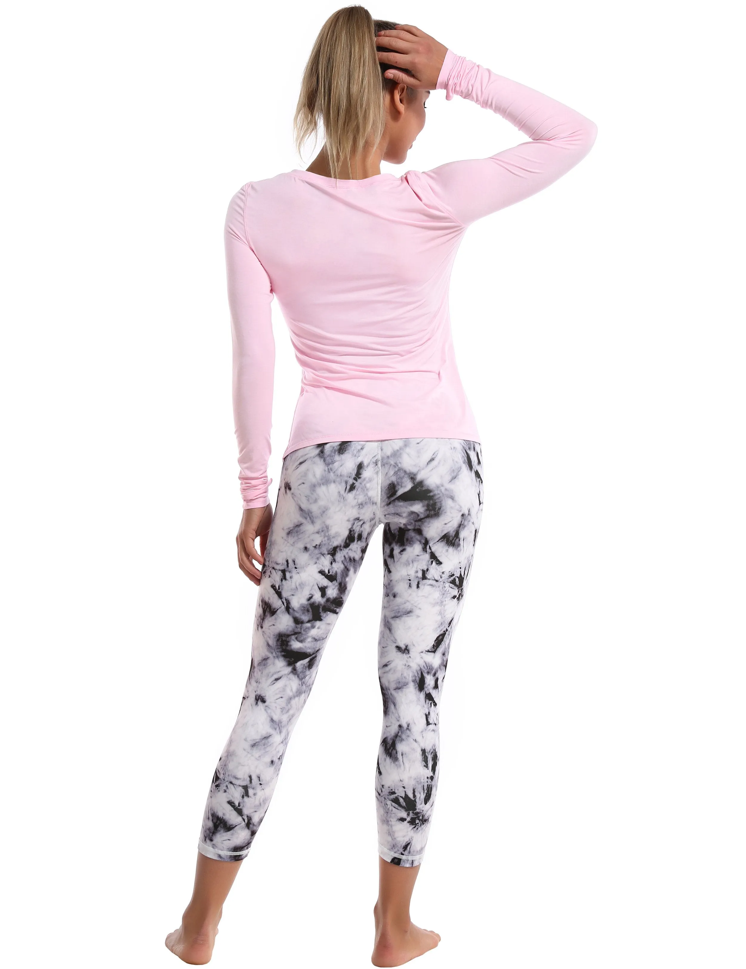 Athlete Long Sleeve Tops lightpink ins_yoga