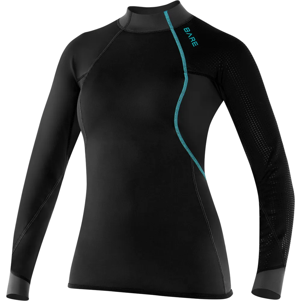 Bare 2 MM Exowear Womens Neoprene Long Sleeve Scuba Diving Top