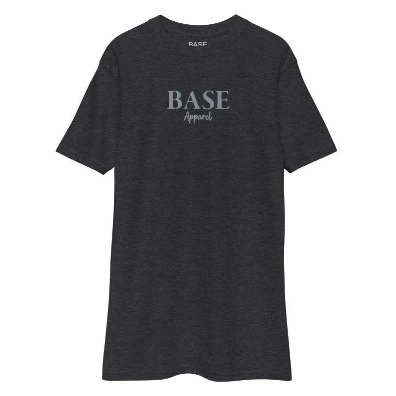 Base Apparel Men’s Embroidered Tee - Grey