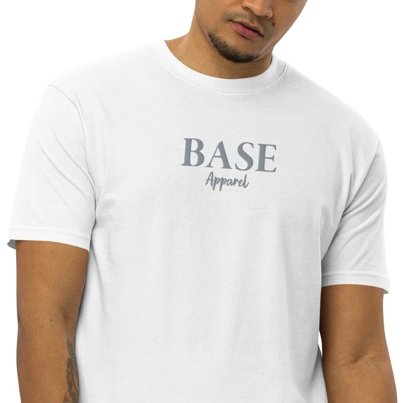 Base Apparel Men’s Embroidered Tee - Grey