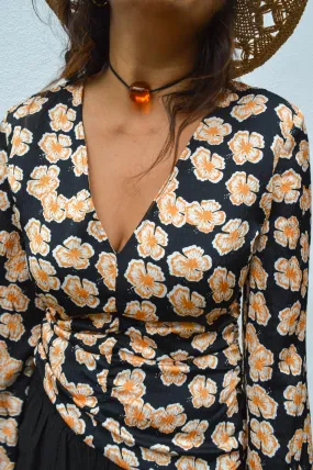 Baum Und Pferdgarten Milis Orange Hawaii Flower Blouse