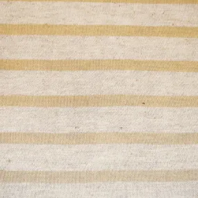 Beige-Gray-White Cotton Poly Striped Tissue Jersey Knit Fabric