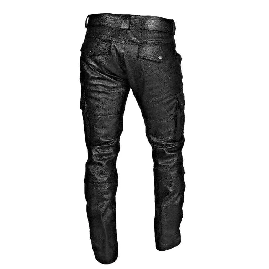 Black Leather Pants For Men