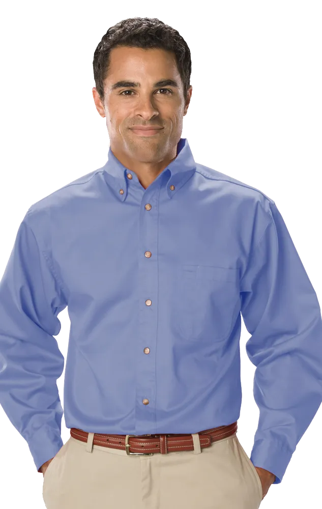 Blue Generation Men's TALL Long Sleeve Teflon Treated Twill Shirt