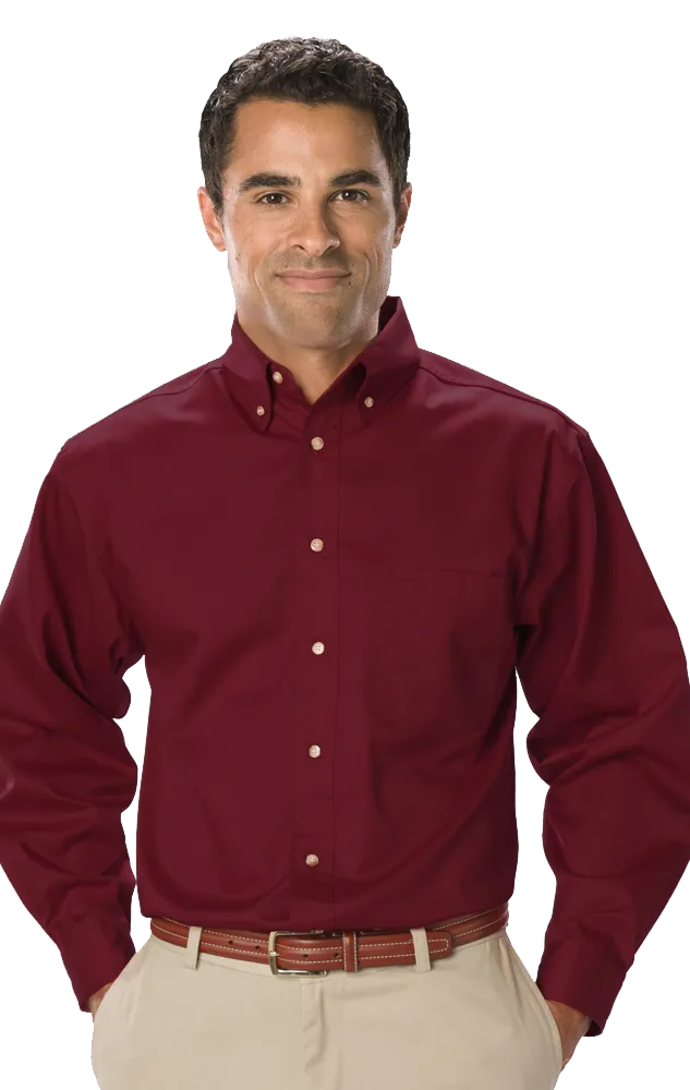 Blue Generation Men's TALL Long Sleeve Teflon Treated Twill Shirt