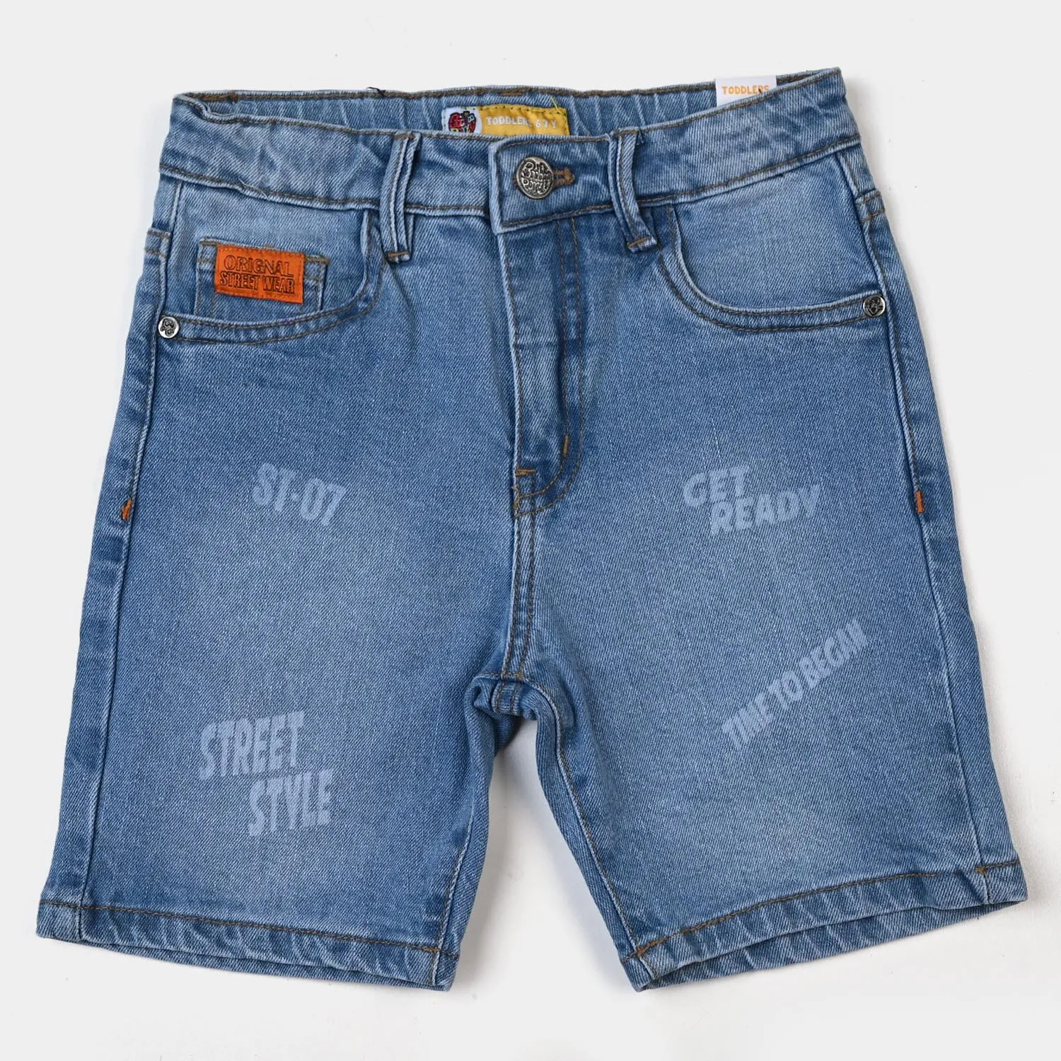 Boys Denim Short - Ice Blue