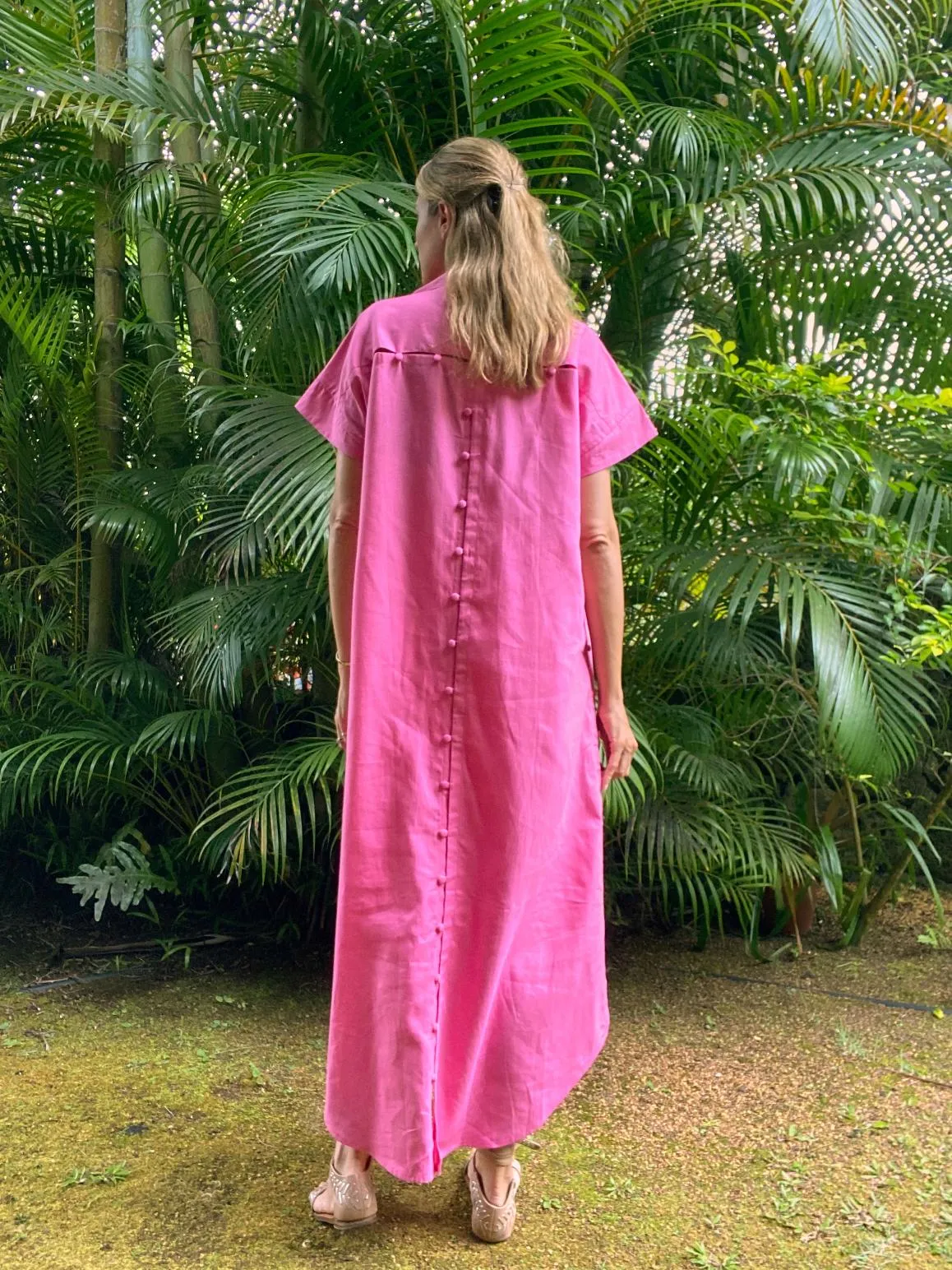 BUBBLEGUM PINK LONG SHIRT