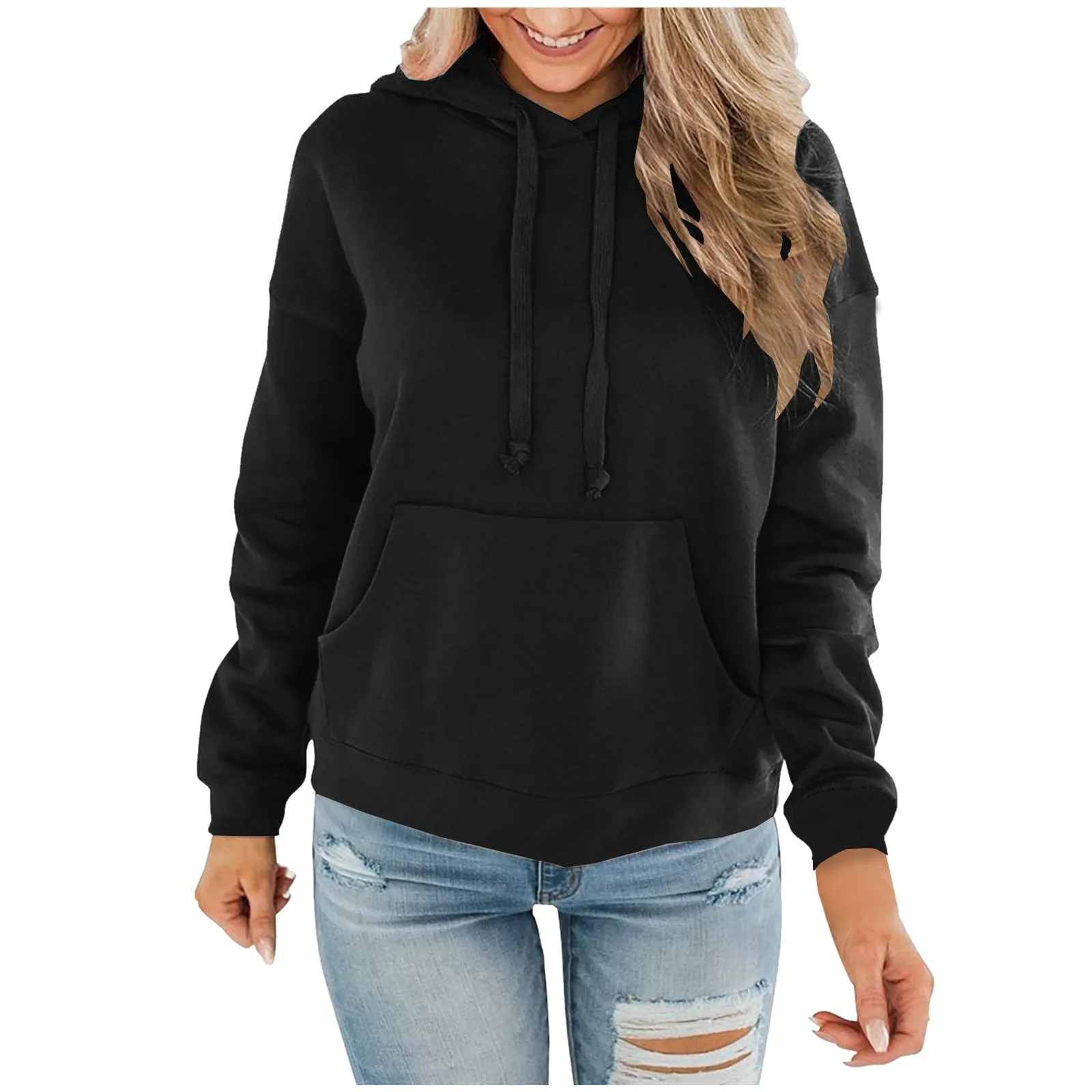 Charming Classy Versatile Women's Fleece-lined Casual Tops