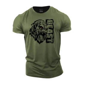 Cotton Beast Orangutan Graphic Men's T-shirts