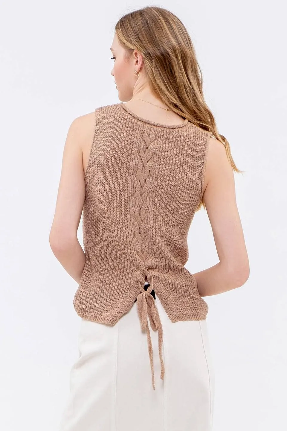 CROCHET SWEATER KNIT TOP: KIWI