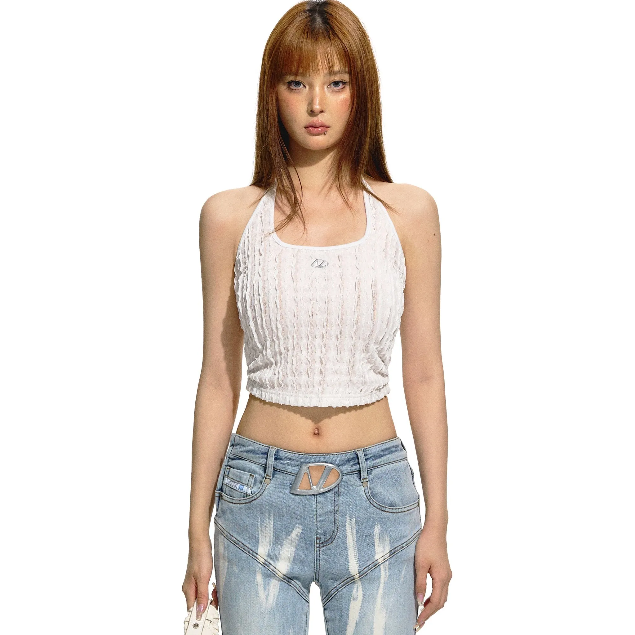 Defocus Tank Top White