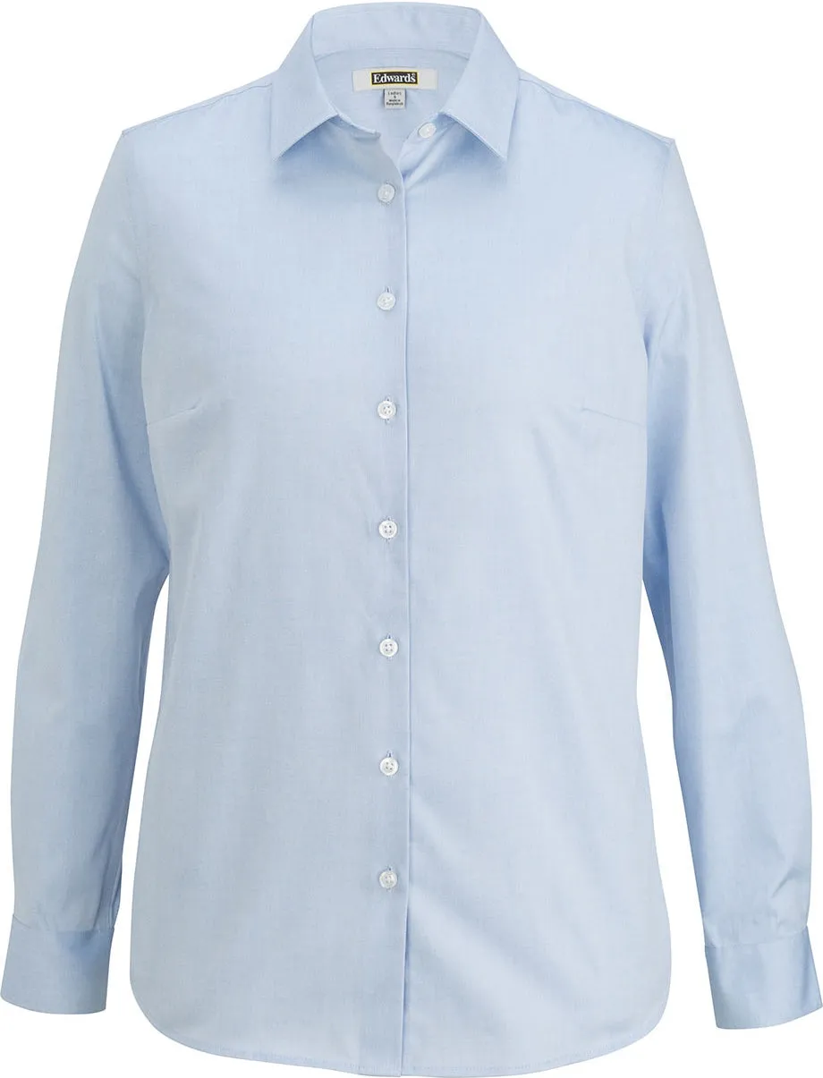 Edwards Ladies Oxford Wrinkle Free Shirt