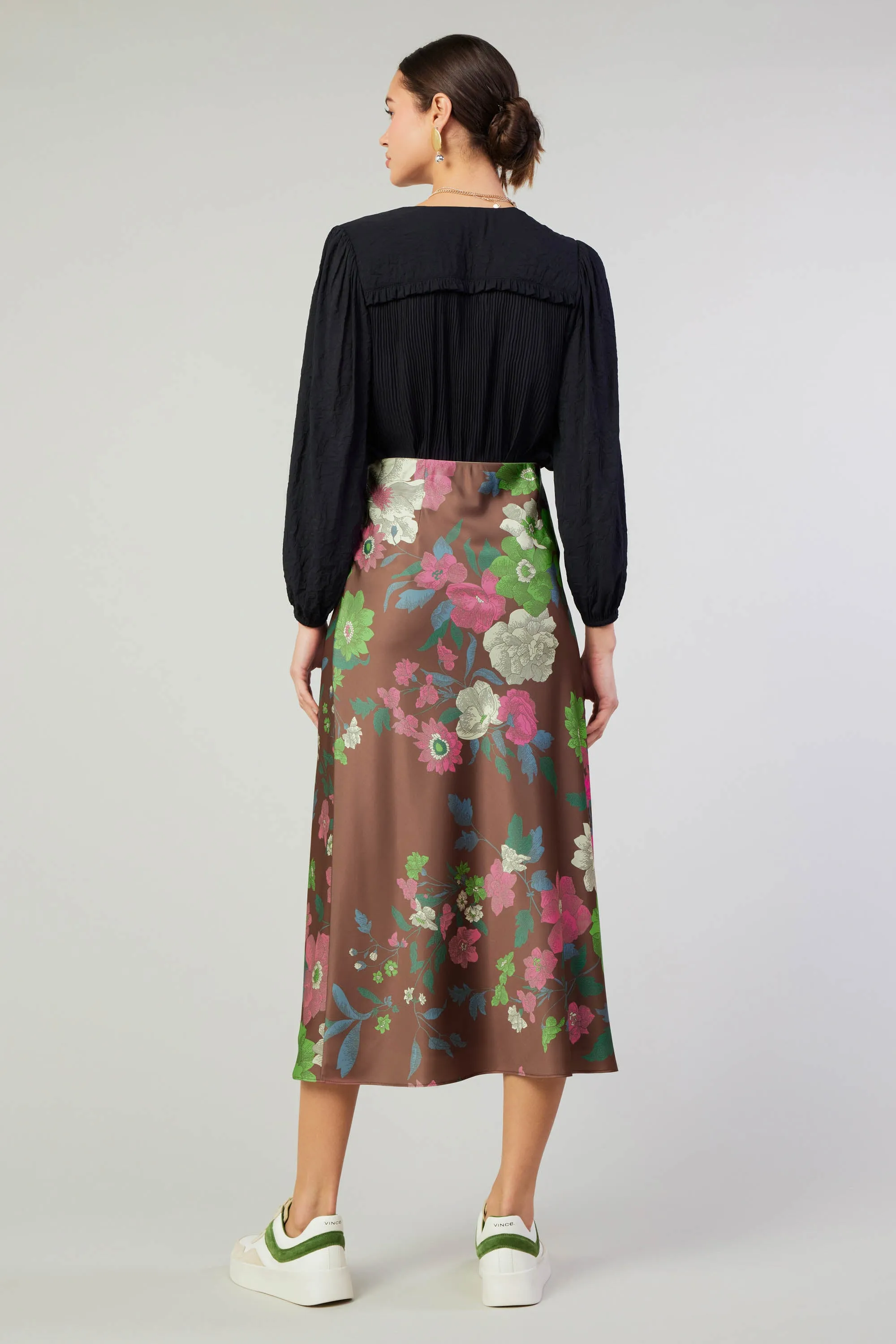 Floral Bias Skirt