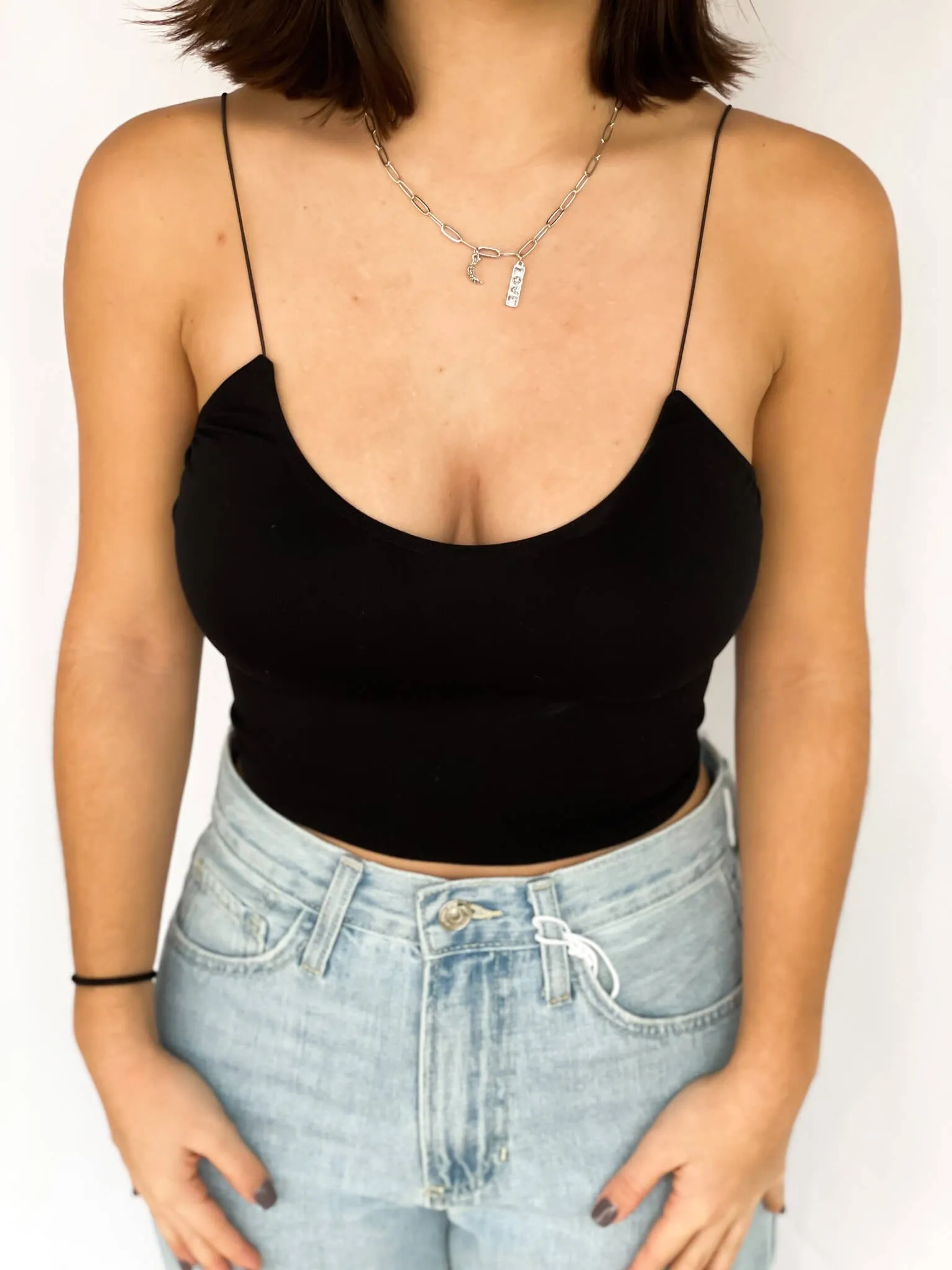 Free People Skinny Strap Seamless Bra