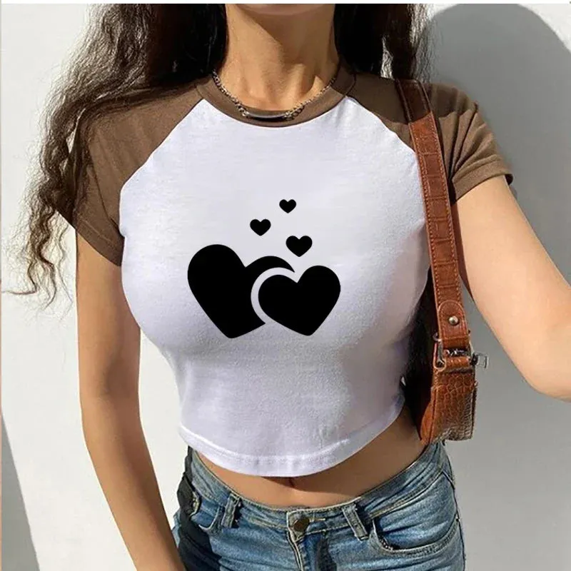 Girls Graphic Custom Crop Tops Fairy Grunge Crop Top