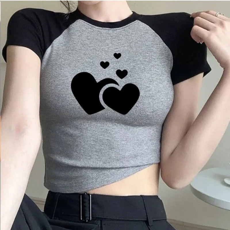 Girls Graphic Custom Crop Tops Fairy Grunge Crop Top