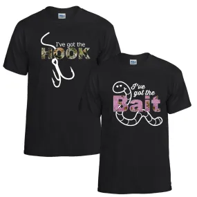 Hook and Bait Couples T-shirts