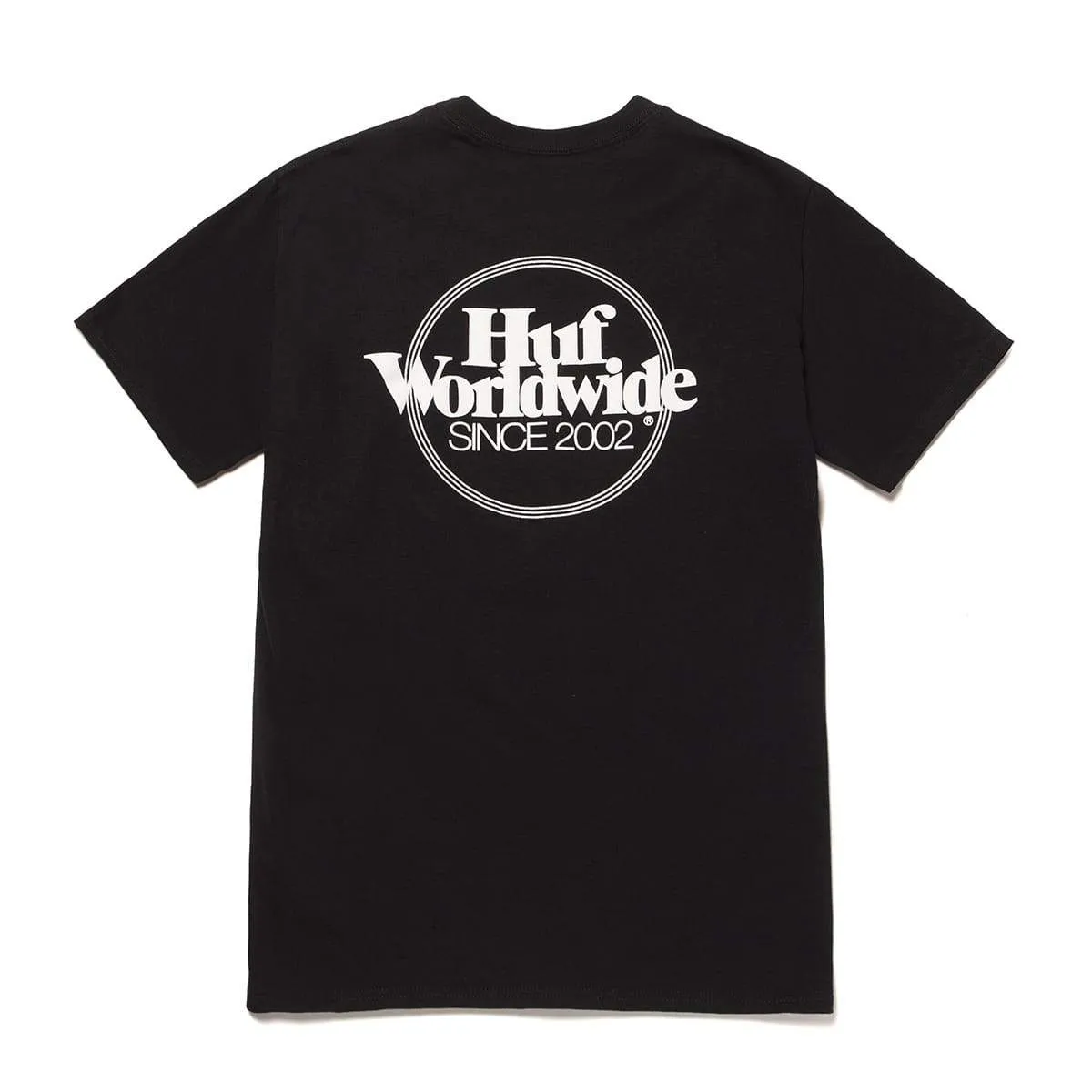 HUF ISSUES LOGO PUFF S/S TEE // BLACK