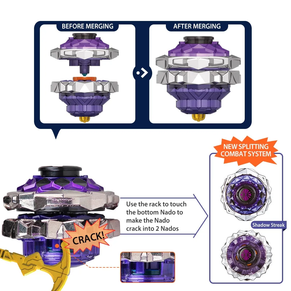 Infinity Nado 3 Crack Series Transforming Metal Nado 2 In1 Split Gyro