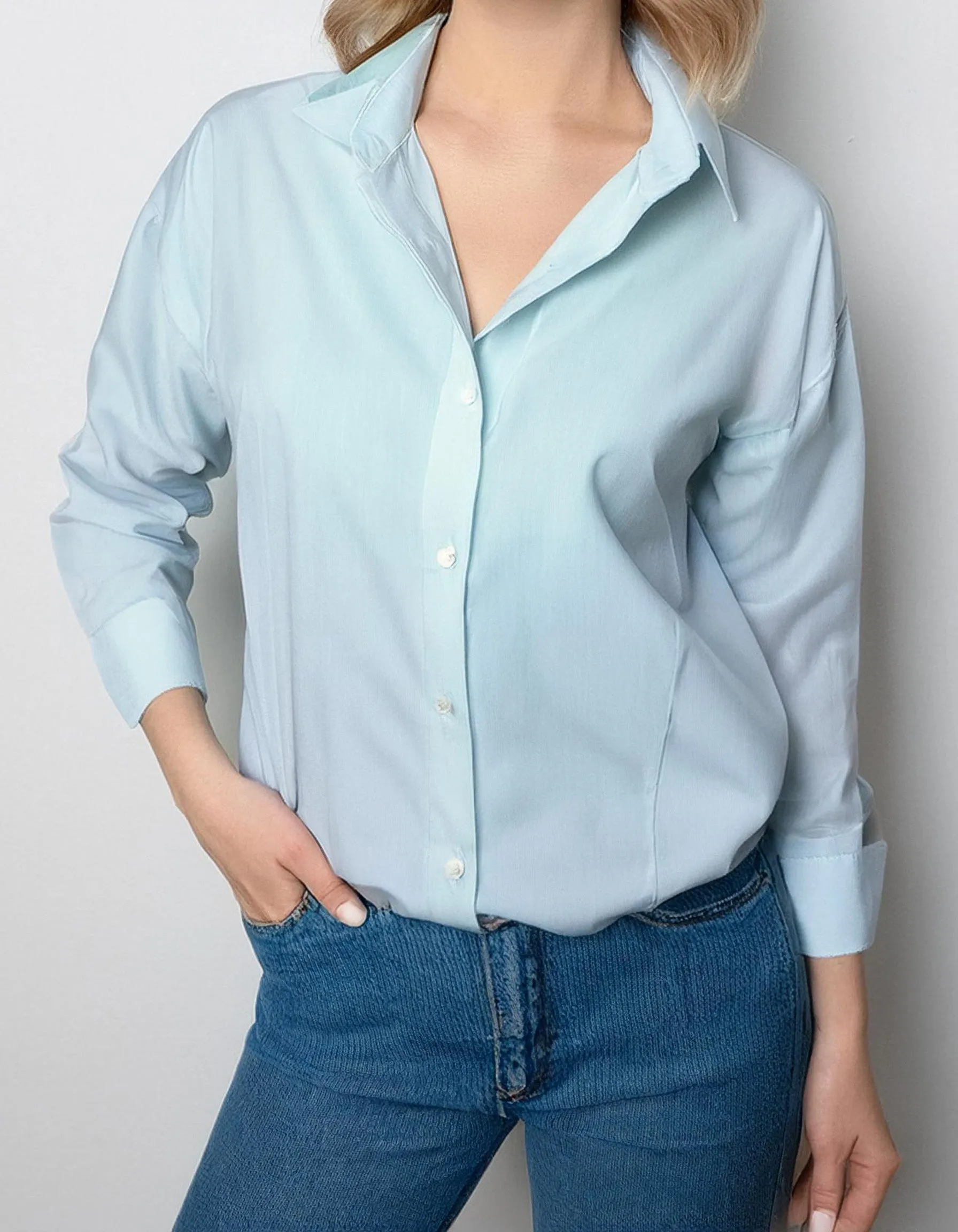 Light Blue Casual Dress Shirt