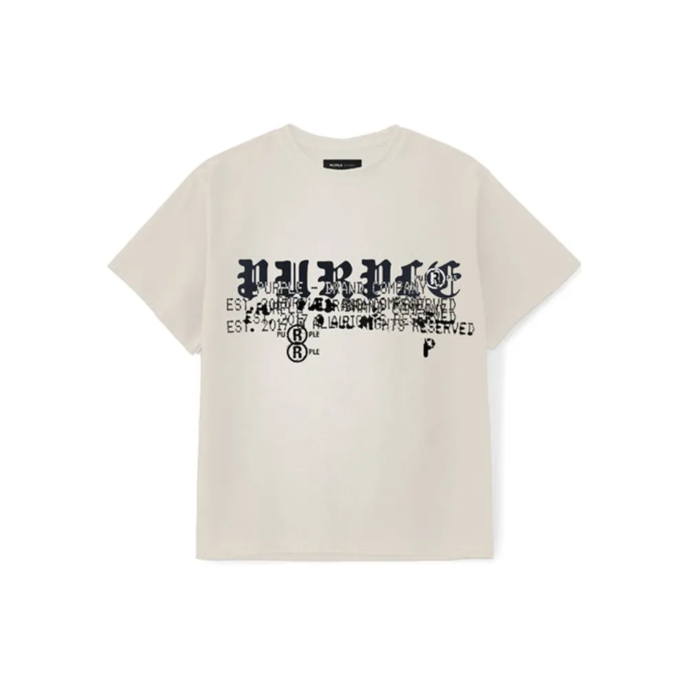 Logo Textured Inside Out Tee 'Tan'