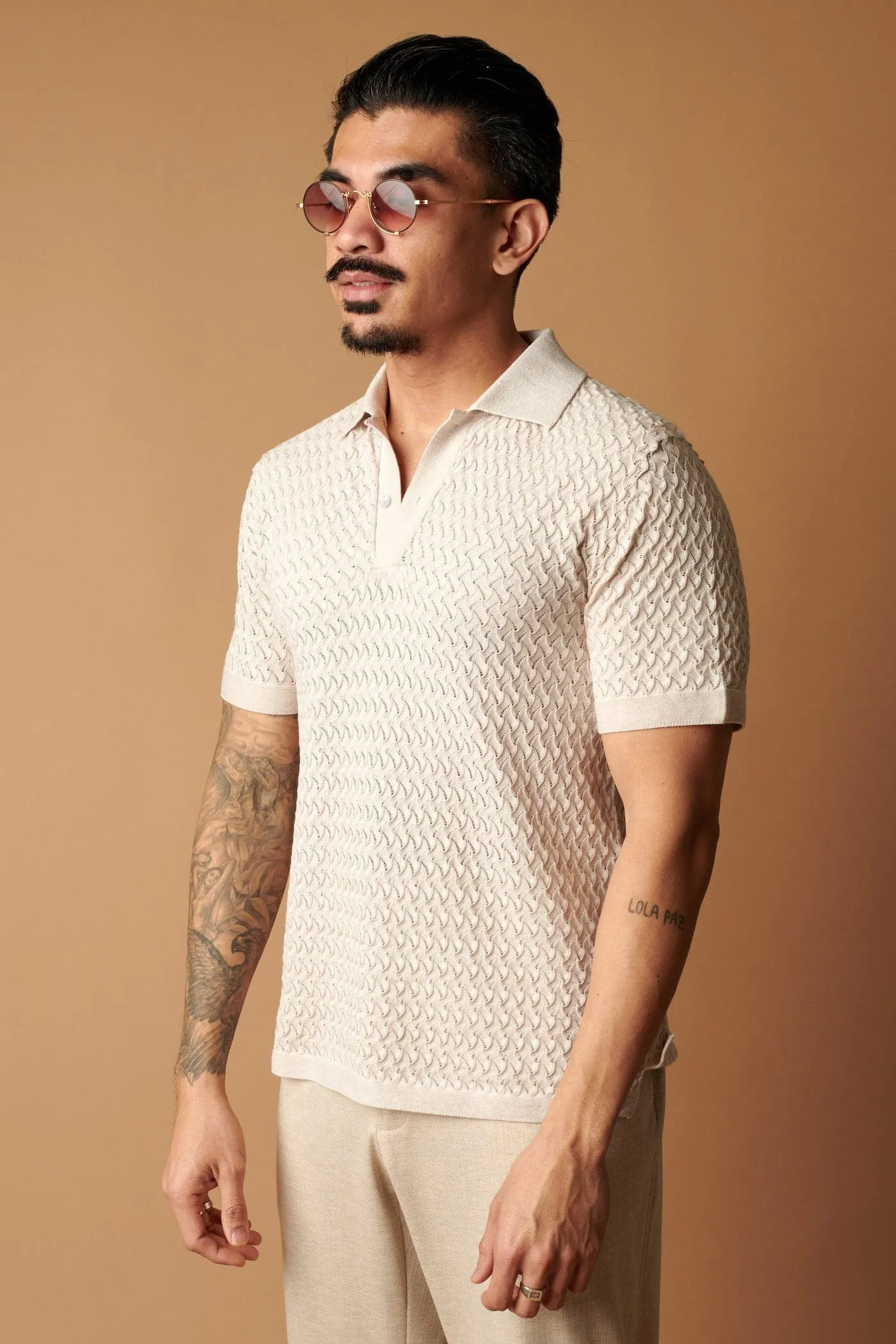 Marley Textured Cotton Polo