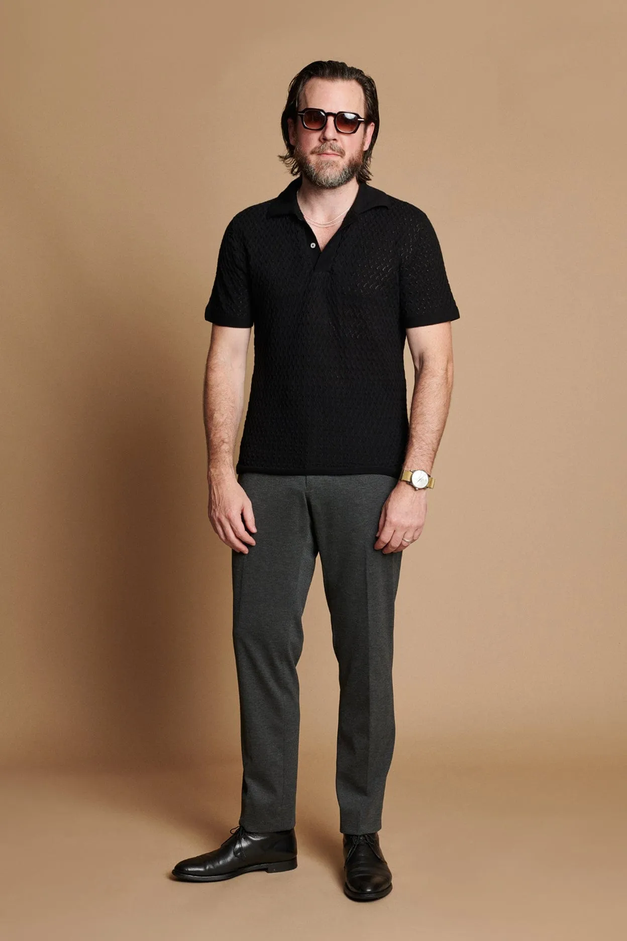 Marley Textured Cotton Polo