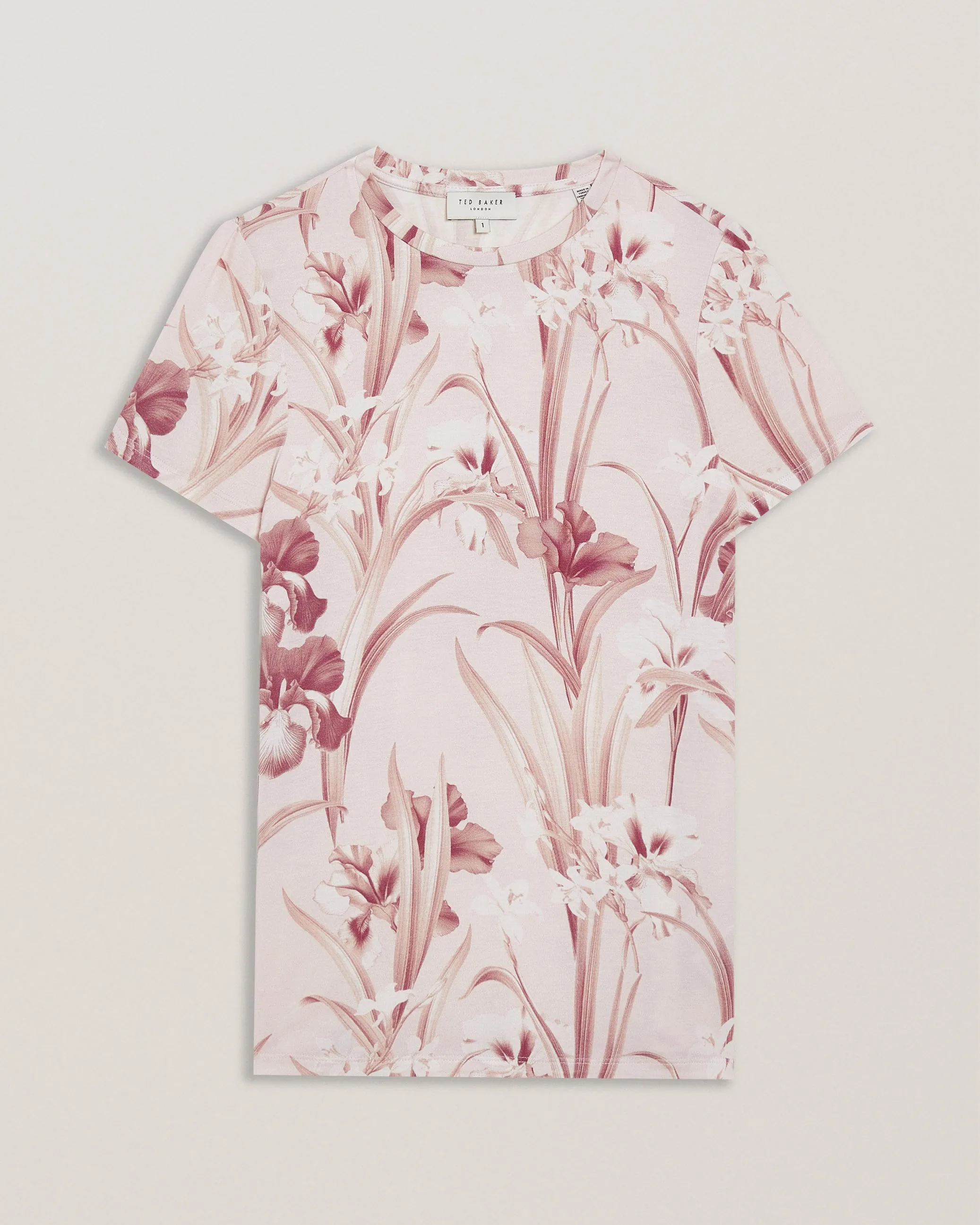 Milleis Printed Fitted Tee Ivory