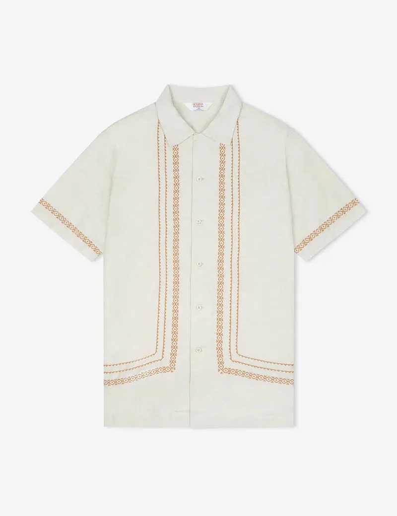 Mr Simple Morocco S/S Shirt Natural