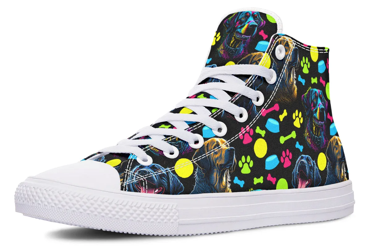 Neon Dogs High Tops