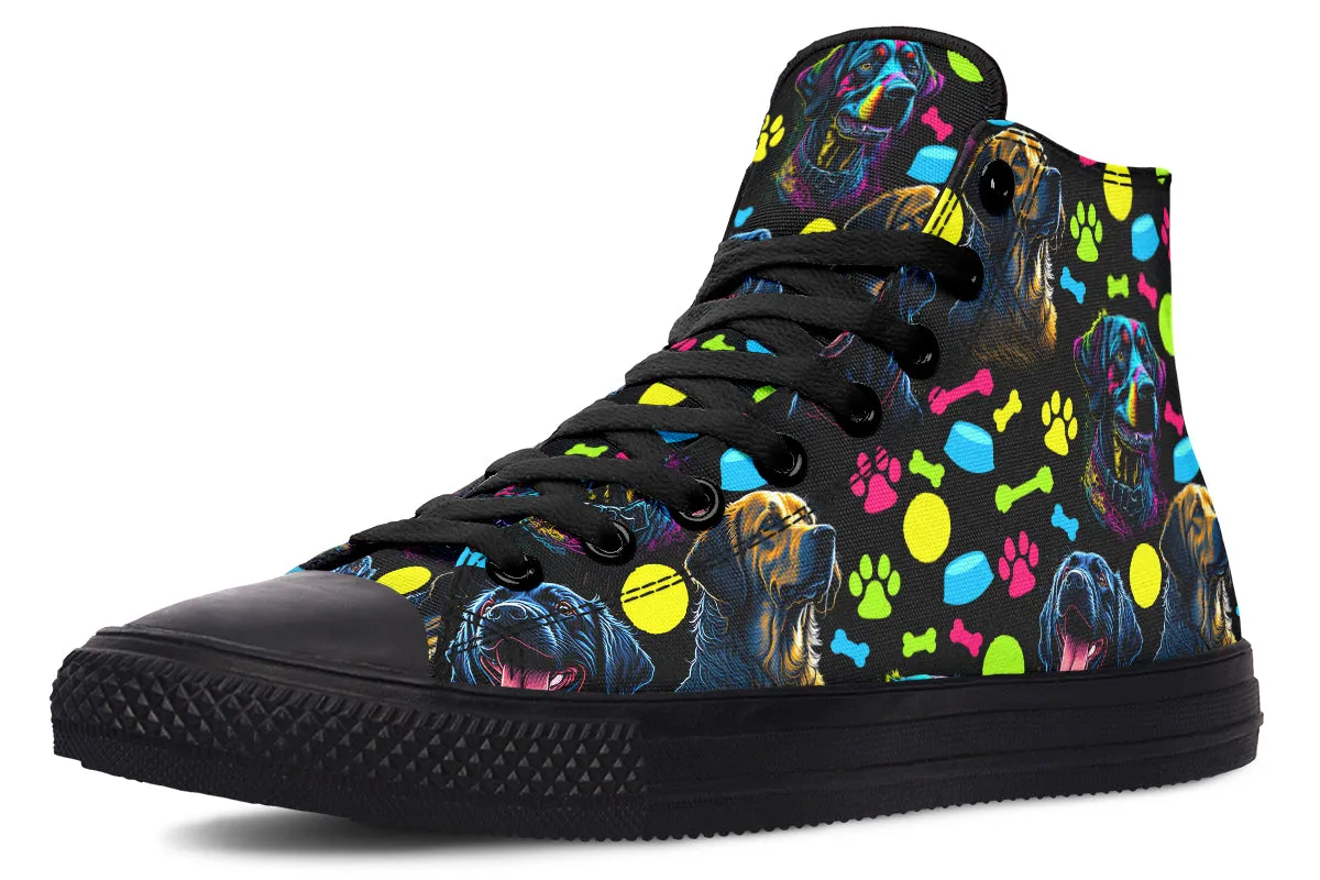 Neon Dogs High Tops