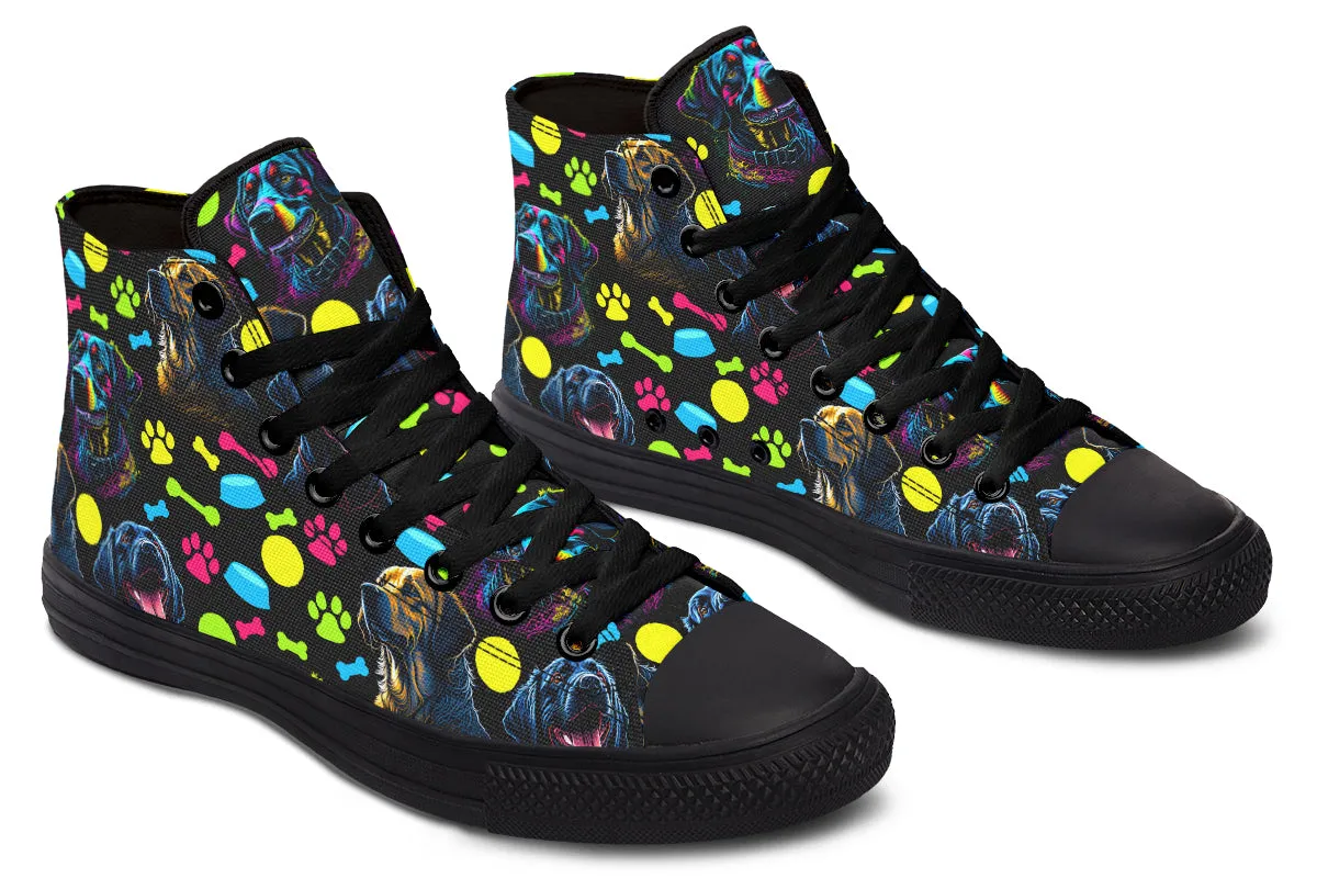 Neon Dogs High Tops