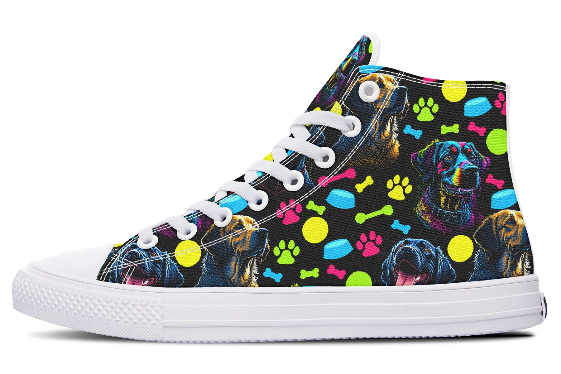 Neon Dogs High Tops