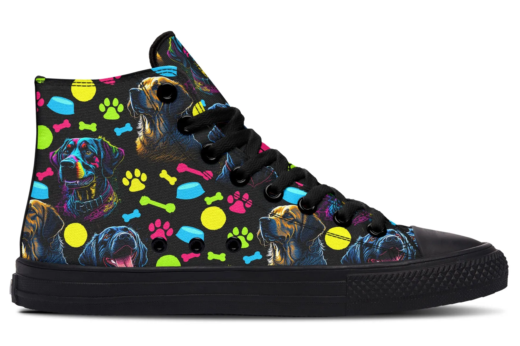 Neon Dogs High Tops