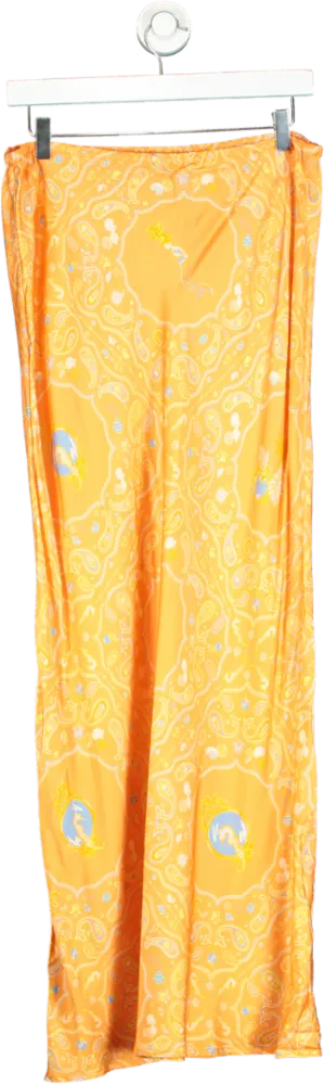 Never Fully Dressed Orange Paisley Skirt UK 14