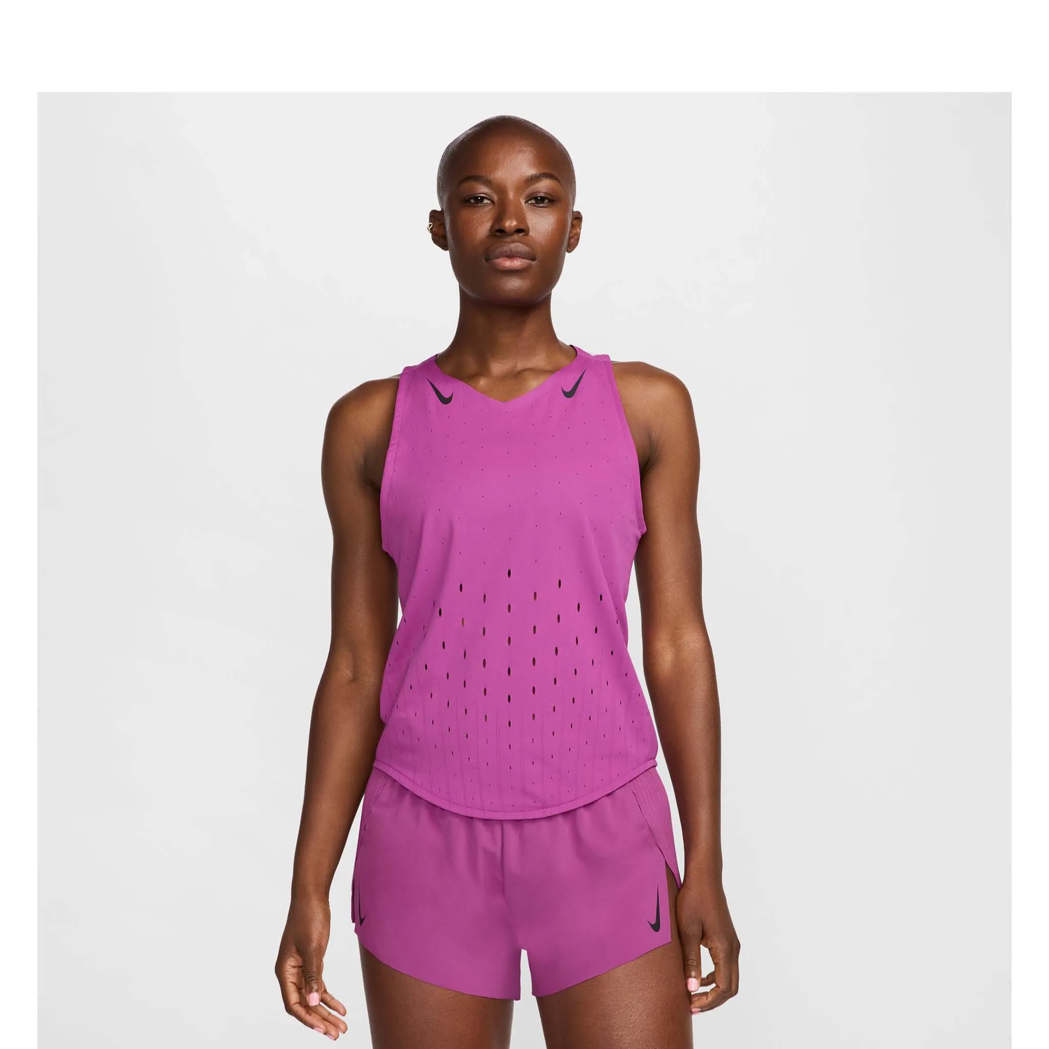 Nike | Women's AeroSwift Dri-FIT ADV Running Singlet - Hot Fuchsia/Black