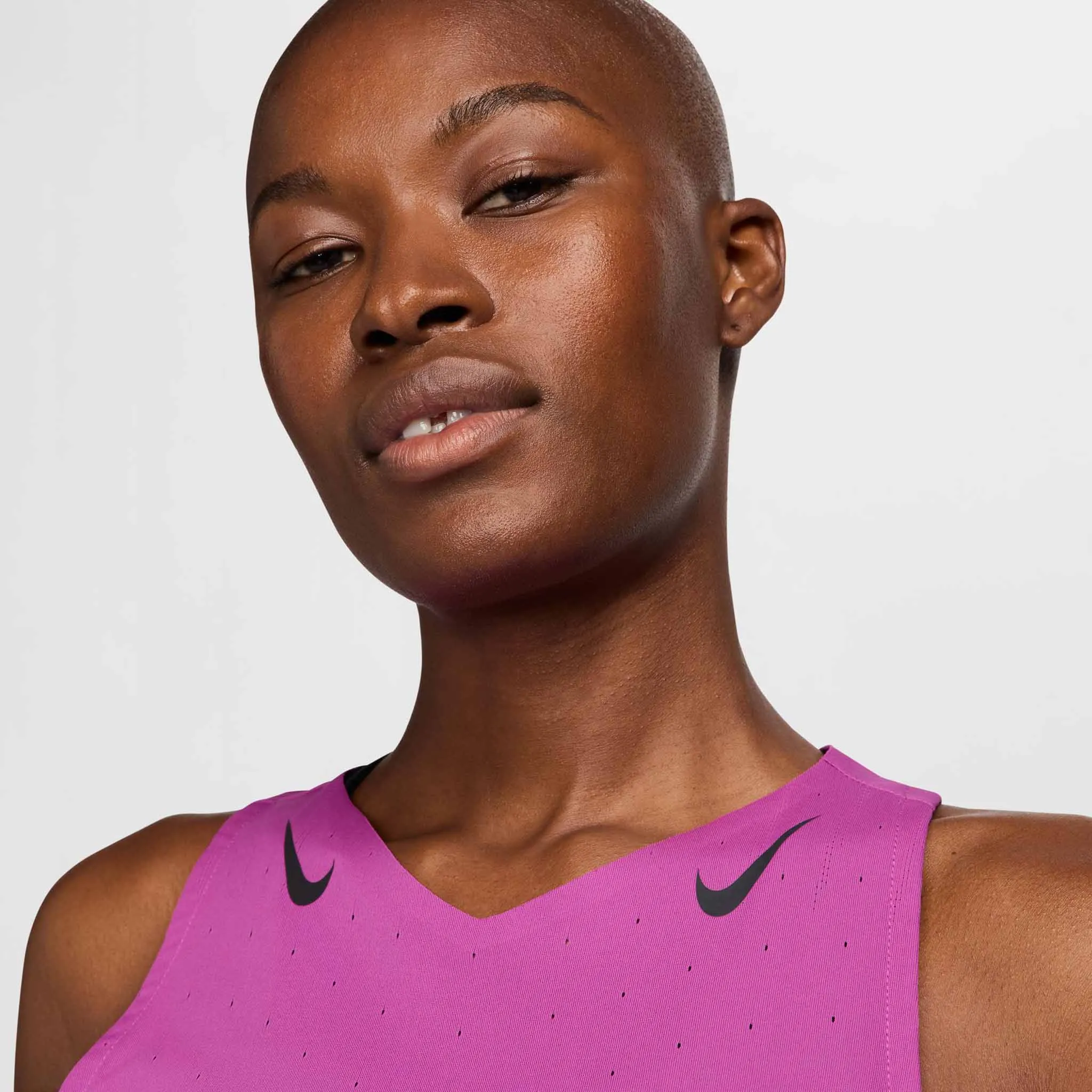 Nike | Women's AeroSwift Dri-FIT ADV Running Singlet - Hot Fuchsia/Black