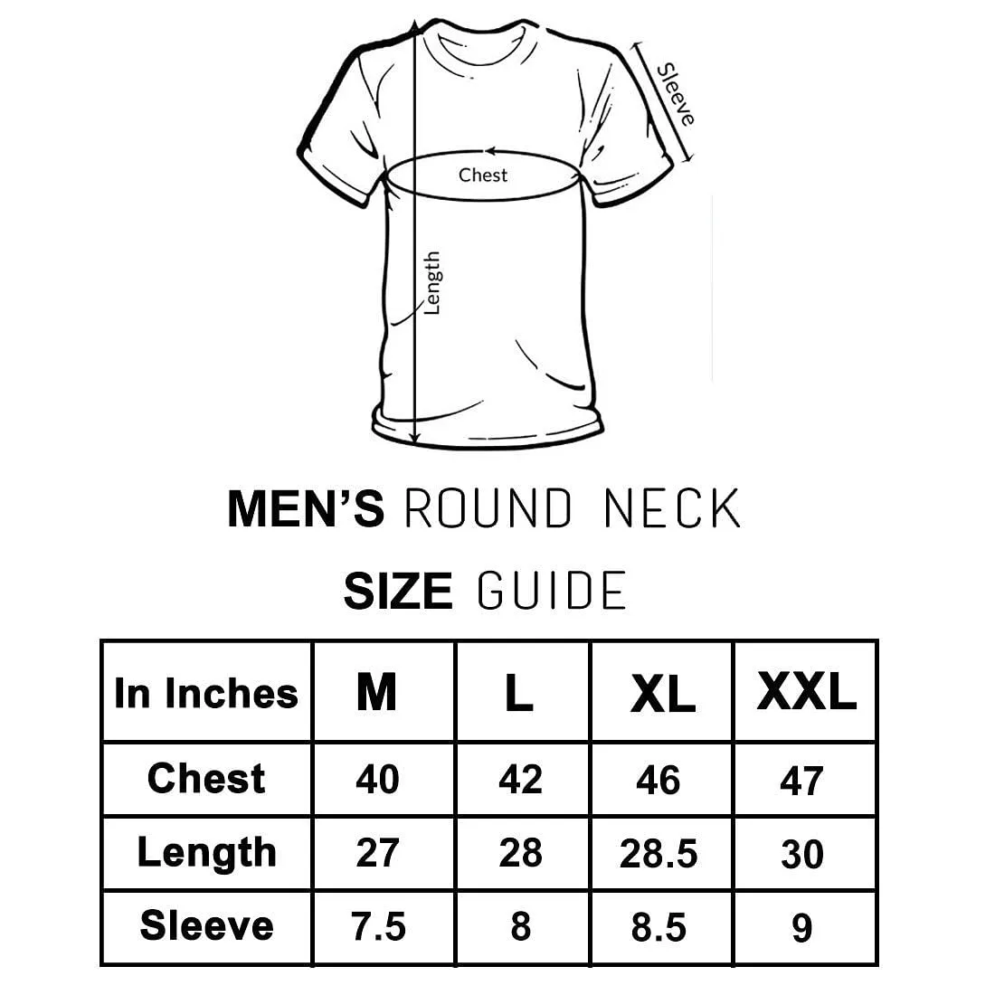 Nutcase Designer Round Neck Men's T-Shirt Wrinkle-Free Poly Cotton Tees - Be Awesome