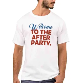 Nutcase Designer Round Neck Men's T-Shirt Wrinkle-Free Poly Cotton Tees - Welcome to The After Party