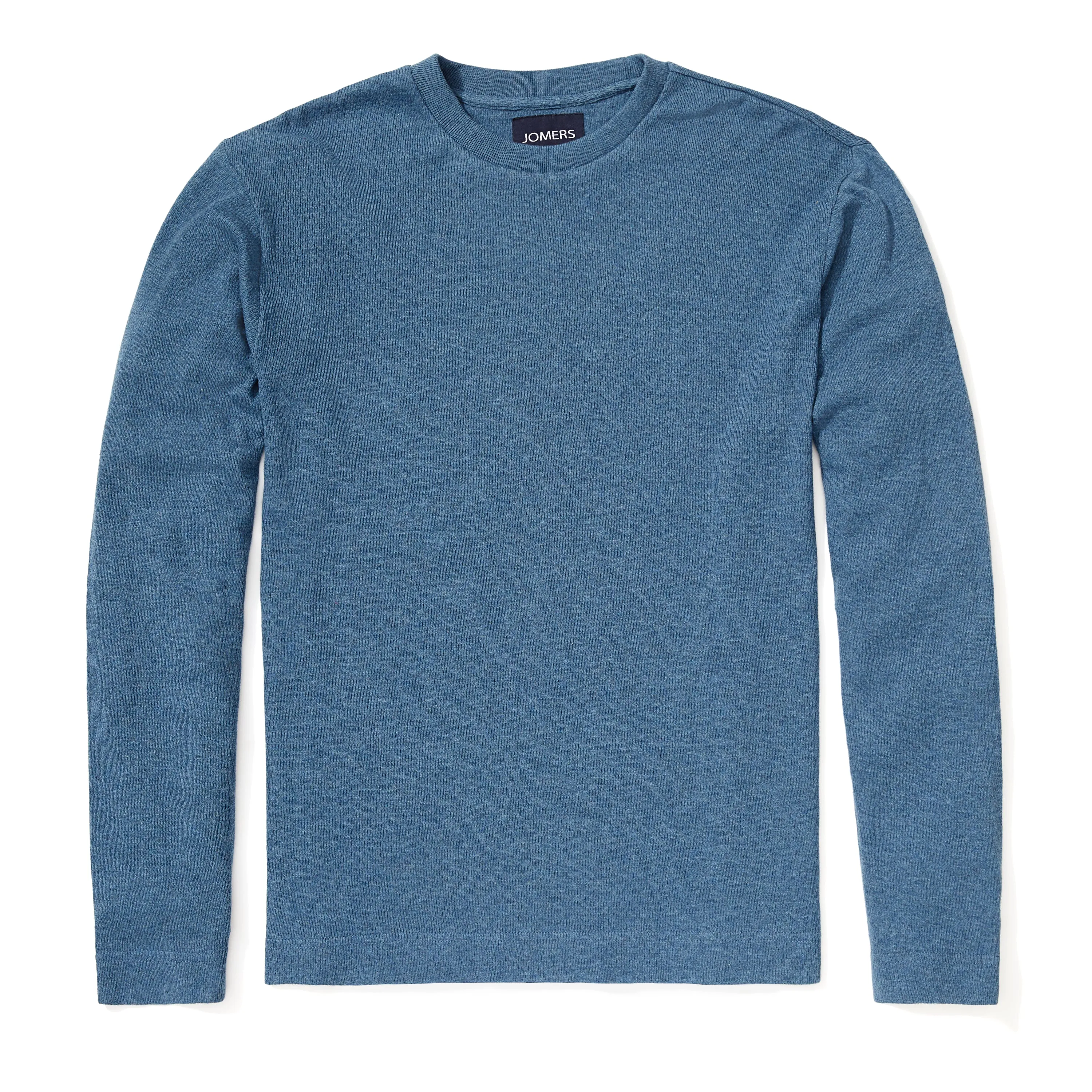 Poppy - Cobalt Textured Long Sleeve Tee