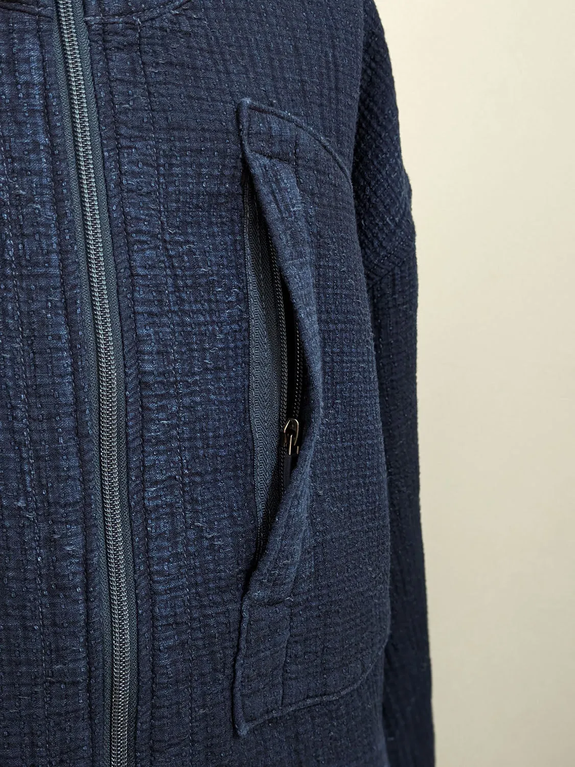 Porter Classic NEW SASHIKO LIGHT ZIP UP JACKET