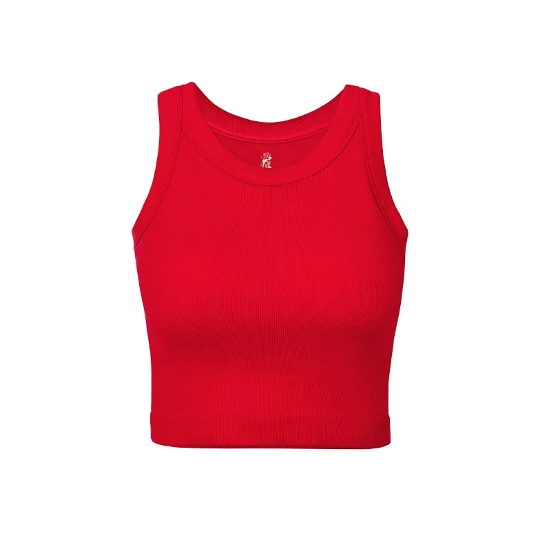 Rib Classic Fixed Cup I-Shaped Vest Tops