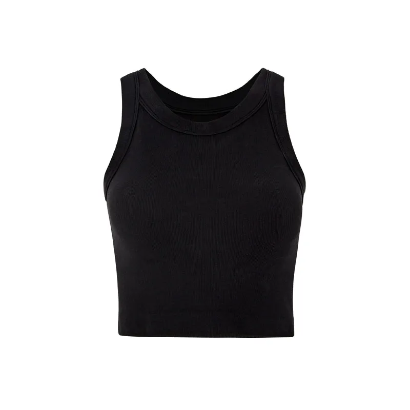 Rib Classic Fixed Cup I-Shaped Vest Tops