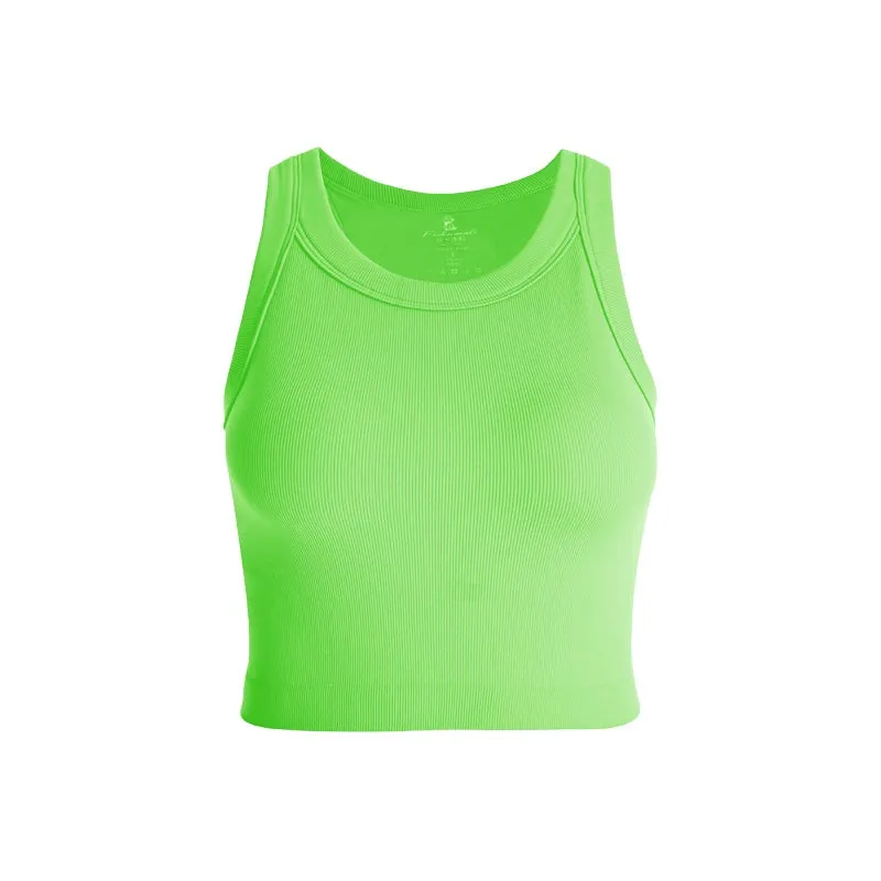 Rib Classic Fixed Cup I-Shaped Vest Tops