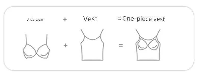 Rib Classic Fixed Cup I-Shaped Vest Tops