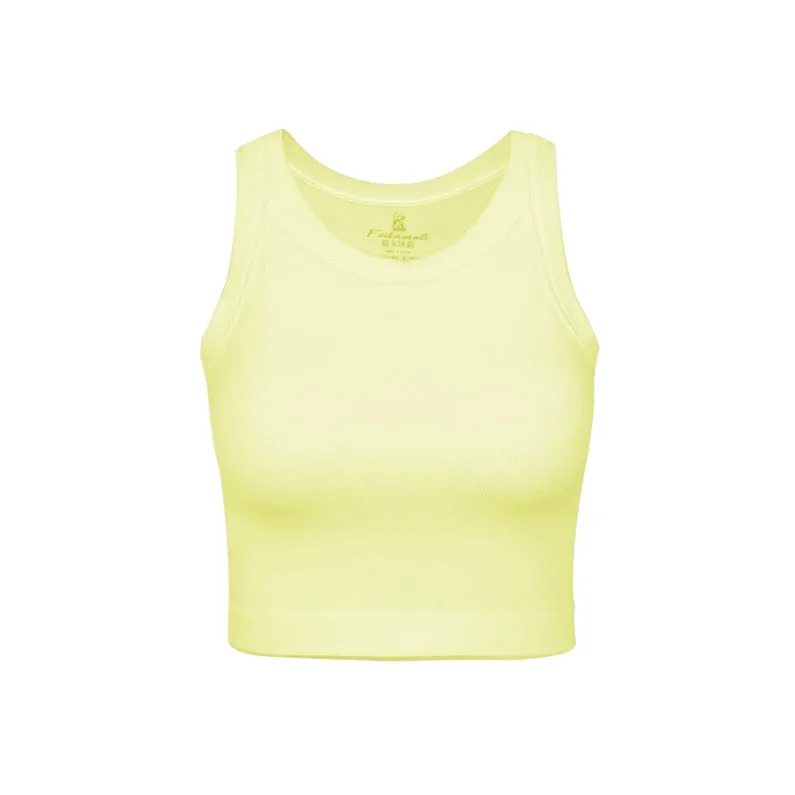 Rib Classic Fixed Cup I-Shaped Vest Tops