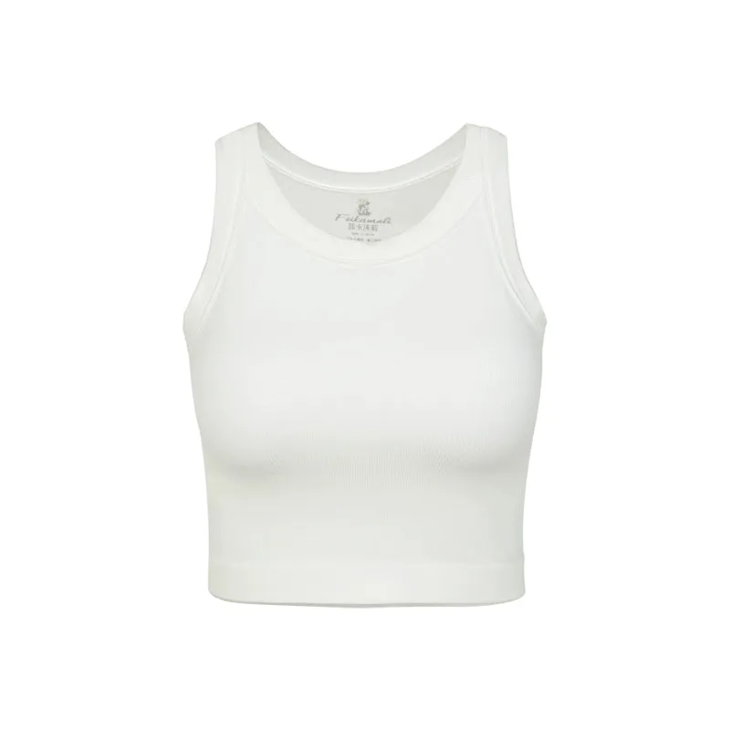 Rib Classic Fixed Cup I-Shaped Vest Tops