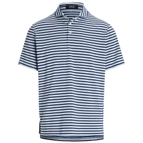 RLX Classic FIt Airflow Stripe Polo Estate Blue - AW24